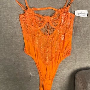 Orange leotard